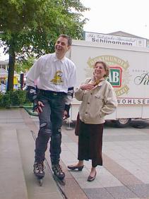 [Britta Haelmann wnscht gute Fahrt]